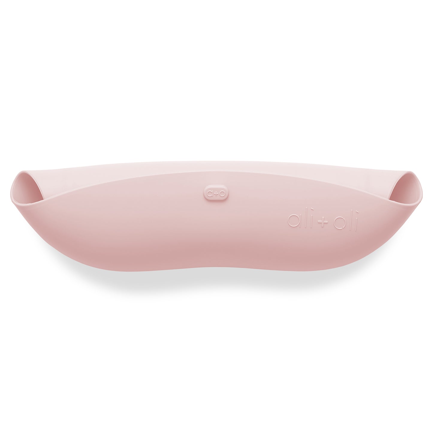 Ali+Oli Silicone Roll-Up Baby Bib (True Pink)