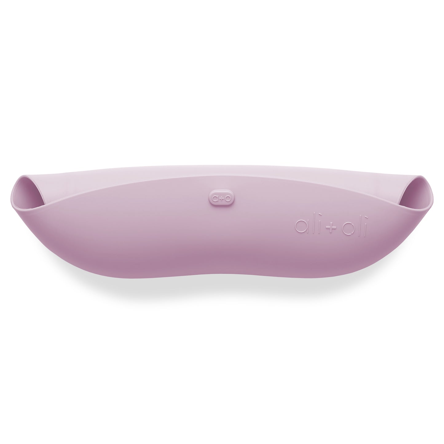 Ali+Oli Silicone Baby Bib Roll Up & Stay Closed (Soft Lilac)