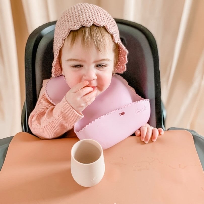 Bunny Face Silicone Open Cup for Baby & Toddler (Misty Blush)