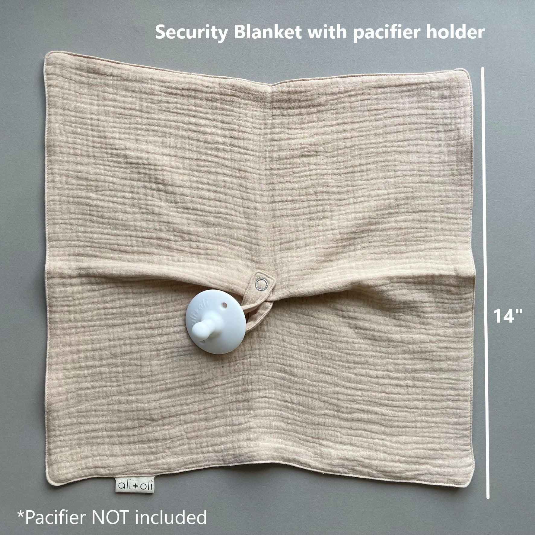 Ali Oli Pacifier Blanket Holder Powder Rose Ali Oli