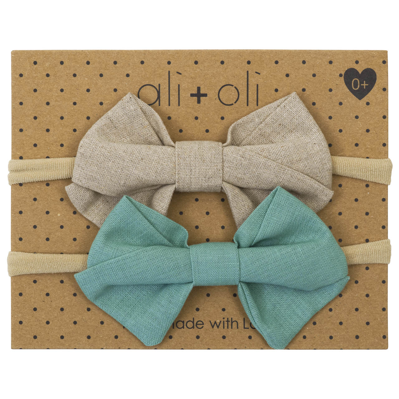 Ali+Oli Headband Bow Set (Mint)