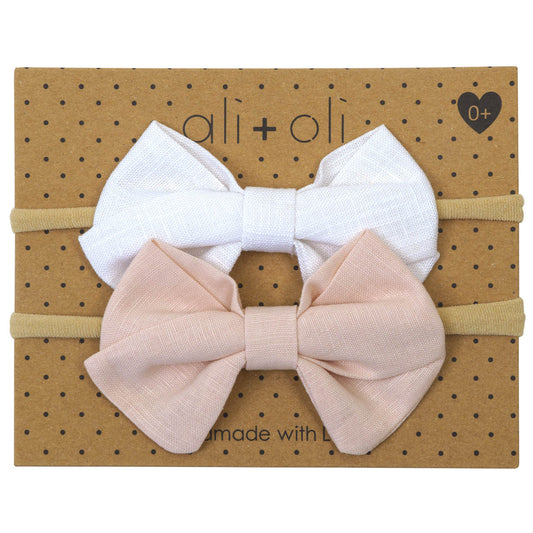 Ali+Oli Headband Bow Set (Pink)