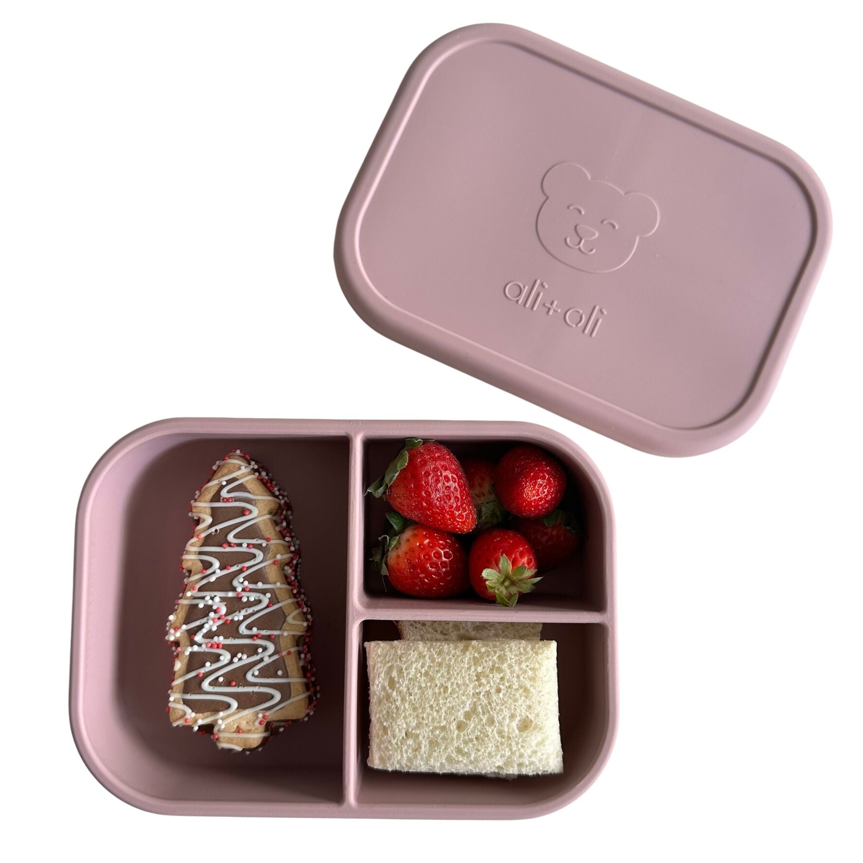 The bento box is eco-friendly and can be used again and again, reducing waste from disposable lunch containers.